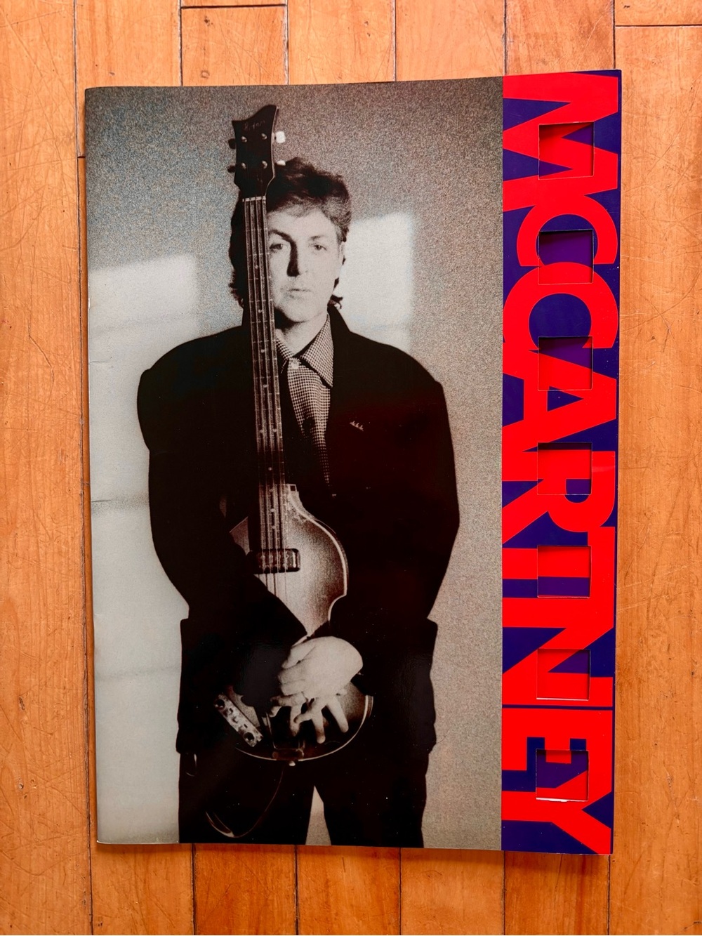 McCartney Poster with Red & Blue Vertical Logo